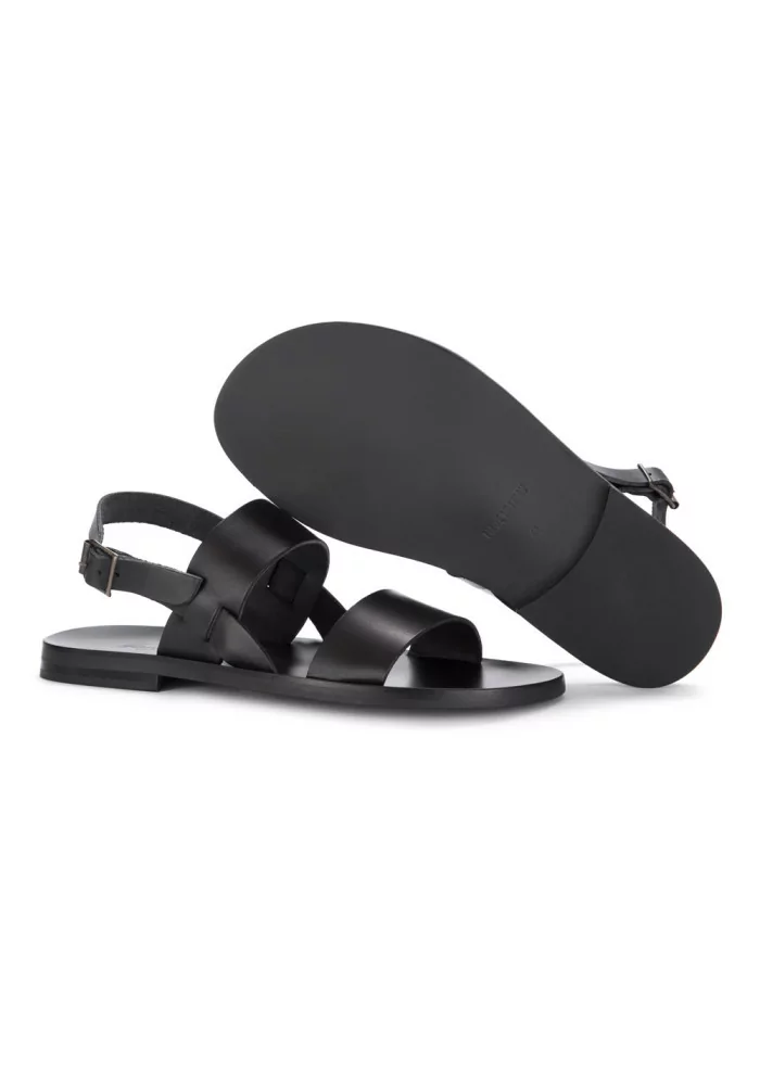 MANOVIA 52 | SANDALI CINTURINO PELLE NERO