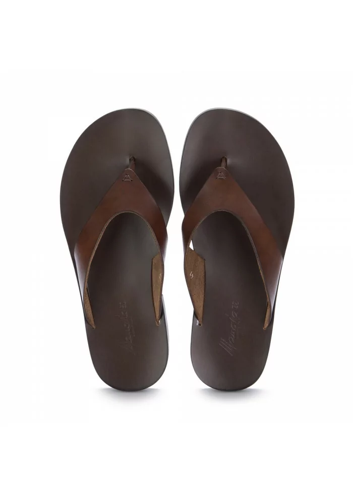 MANOVIA 52 | SANDALI INFRADITO 8884 MARRONE PELLE