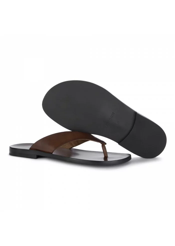 MANOVIA 52 | SANDALI INFRADITO 8884 MARRONE PELLE