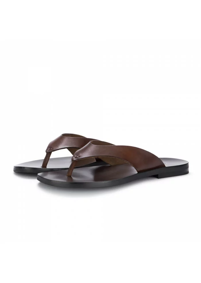 MANOVIA 52 | SANDALI INFRADITO 8884 MARRONE PELLE
