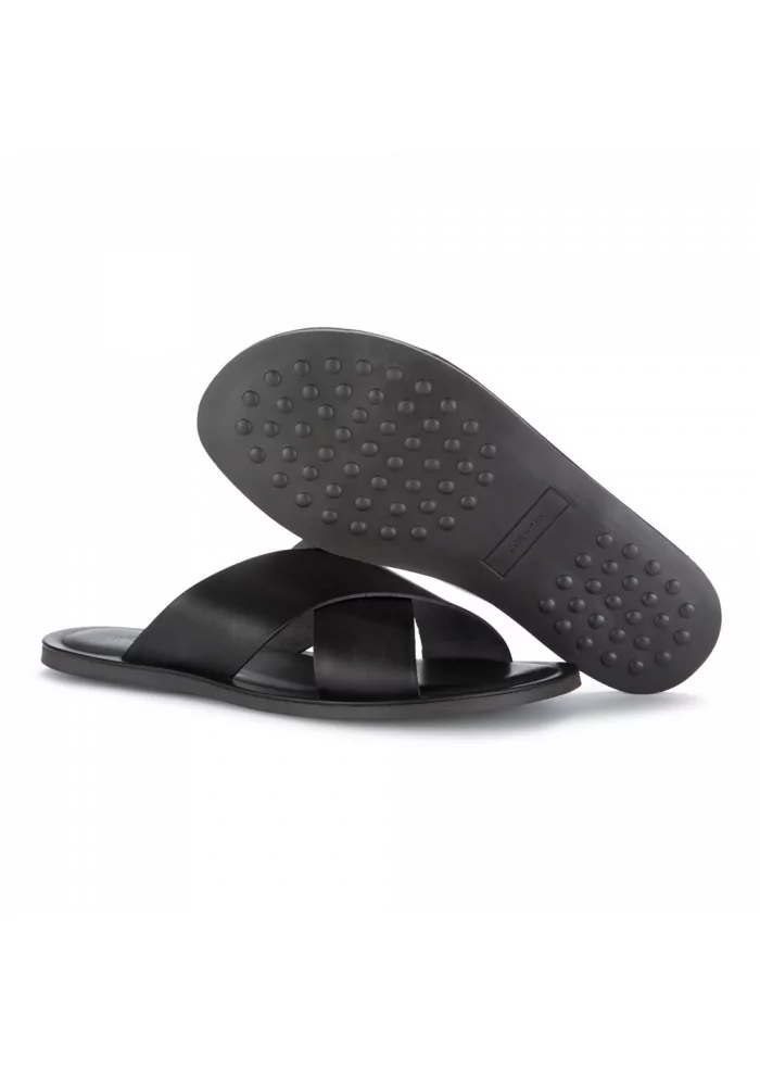 MANOVIA 52 | SANDALI M6267 NERO PELLE