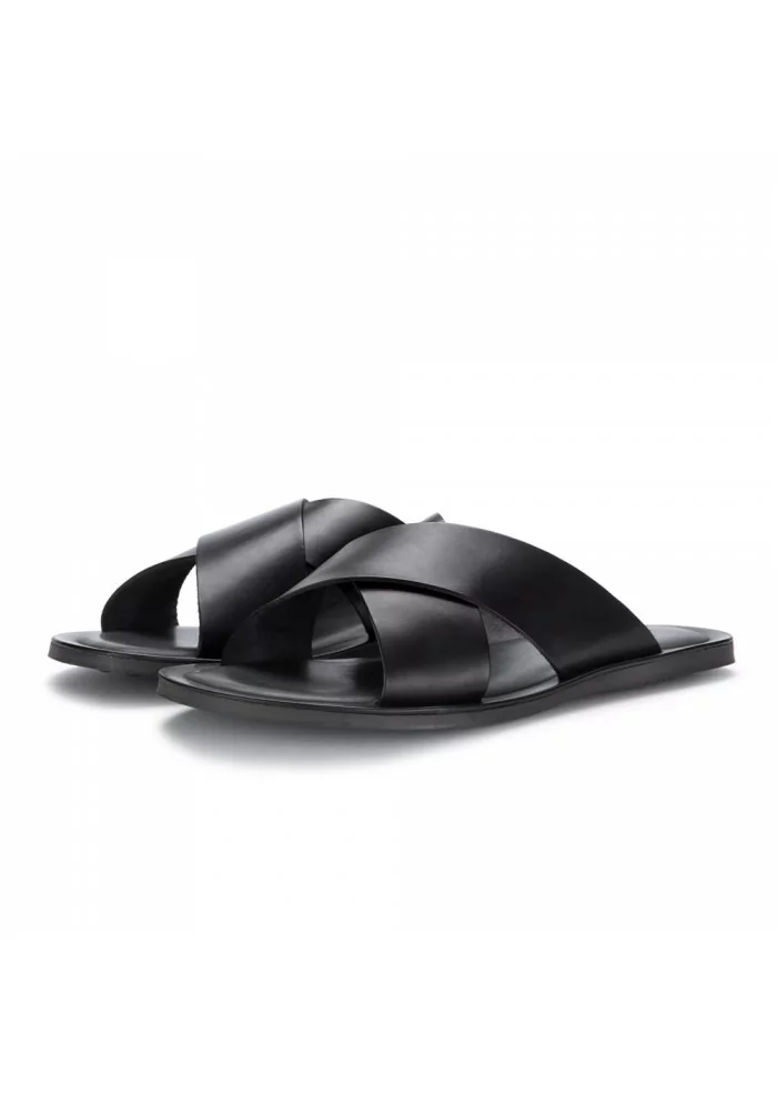 MANOVIA 52 | SANDALI M6267 NERO PELLE