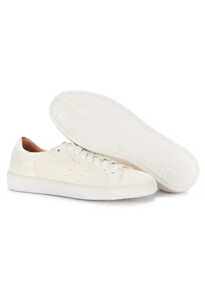 MANOVIA 52 | SNEAKERS WATER PELLE SCAMOSCIATA BIANCO