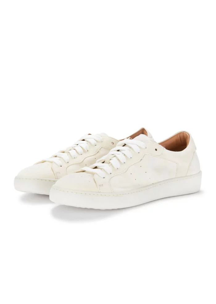 MANOVIA 52 | SNEAKERS WATER PELLE SCAMOSCIATA BIANCO
