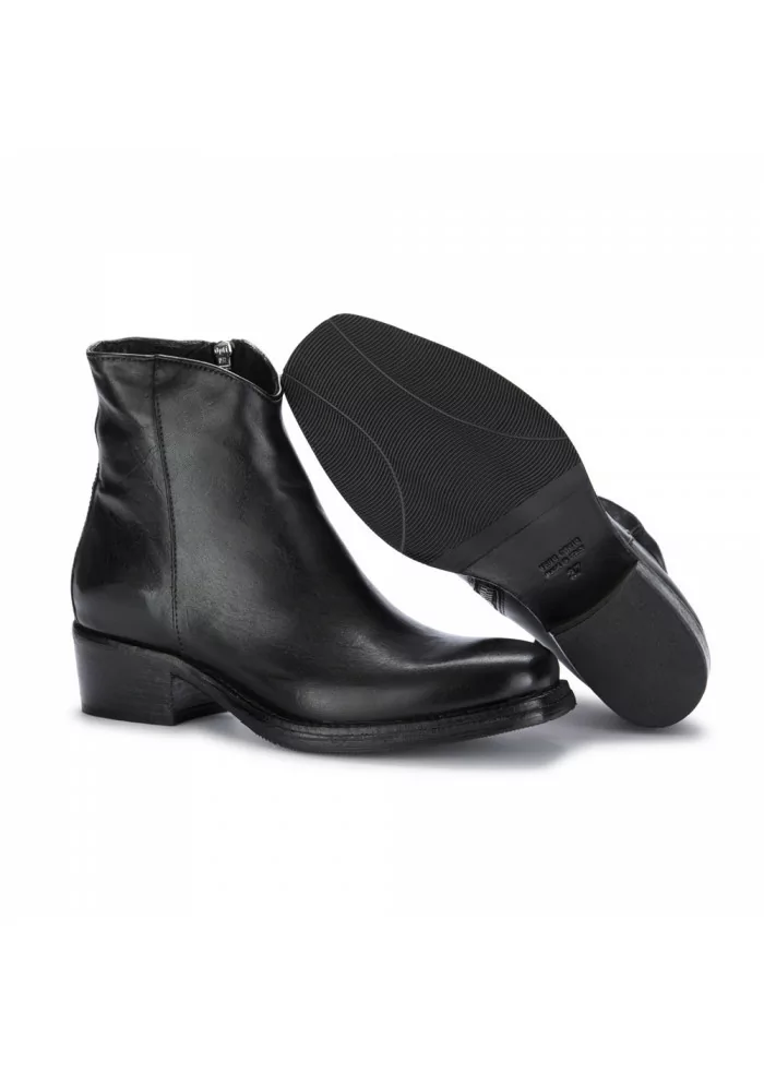 MANOVIA 52 | STIVALI TRONCHETTI APERTURA A ZIP NERO