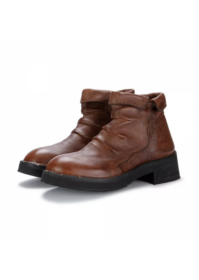 MANUFATTO TOSCANO VINCI | TRONCHETTI CON ZIP 90 BUFALO MARRONE