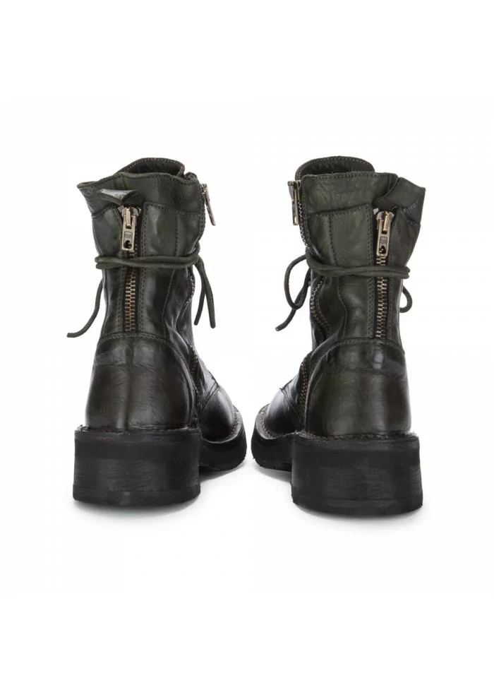 MANUFATTO TOSCANO VINCI | TRONCHETTI IN PELLE CON CERNIERA VERDE