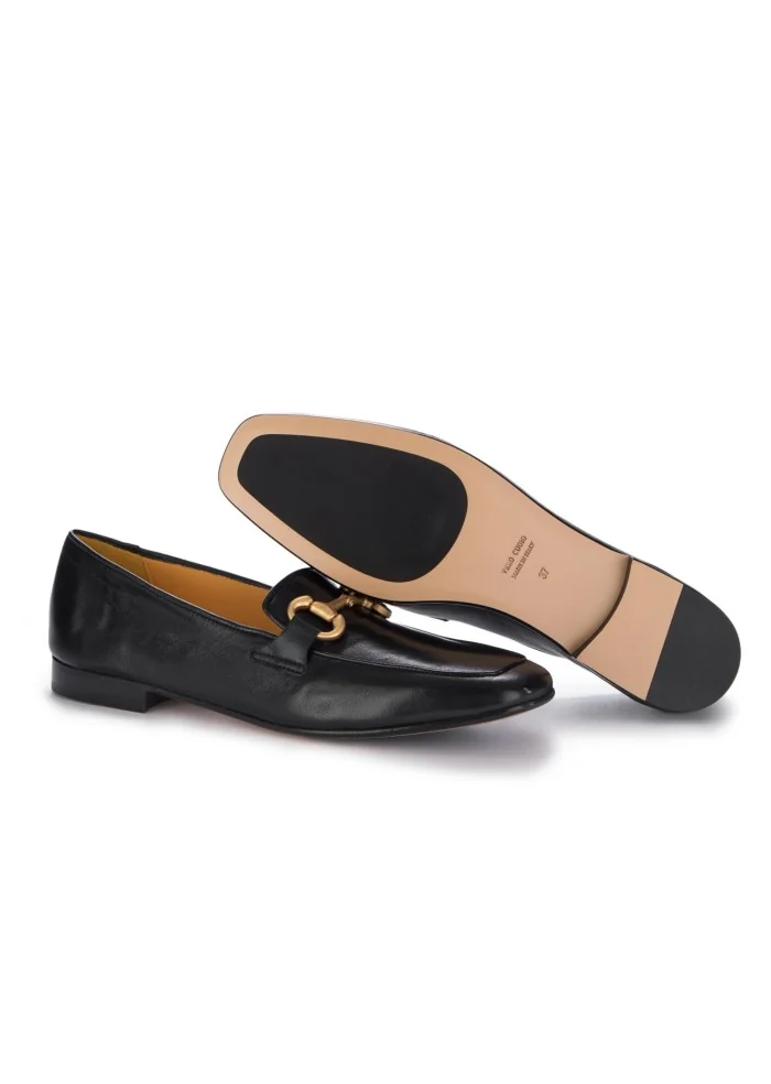 MARA BINI | MOCASSINI MAGDA SETA BLU NOTTE