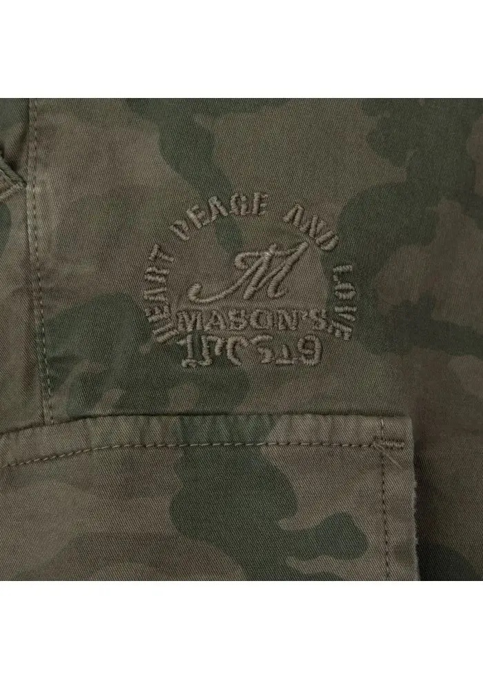 MASON'S | BERMUDA CARGO CHILE1 VERDE MILITARE