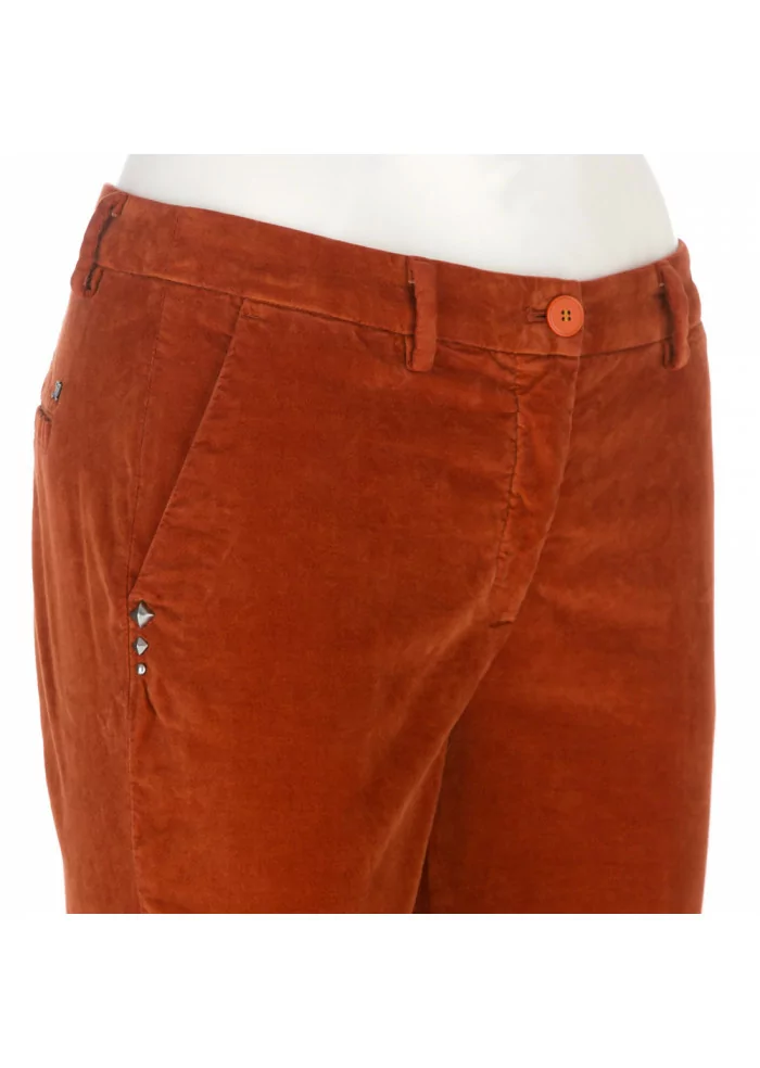MASON'S | PANTALONI DONNA "NEW YORK" ARANCIONE