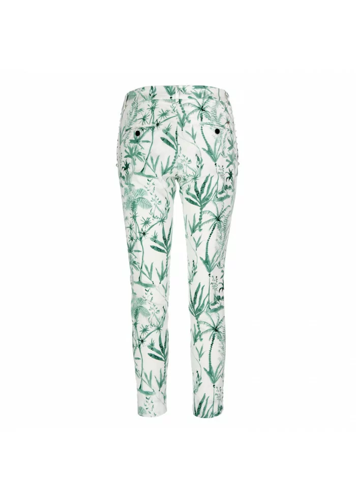 MASON'S | PANTALONI JAQUELINE CAPRI BIANCO VERDE