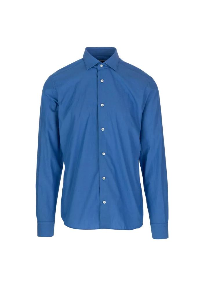 MASTRICAMICIAI | CAMICIA LUCA COTONE REGULAR FIT BLU CHIARO