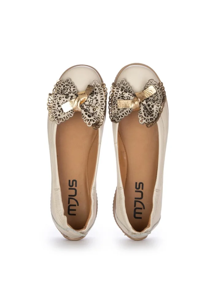 MJUS | BALLERINE FIOCCO BEIGE ORO