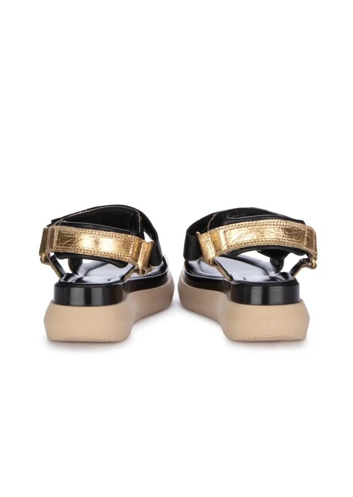 MJUS | SANDALI PLATFORM ORO NERO