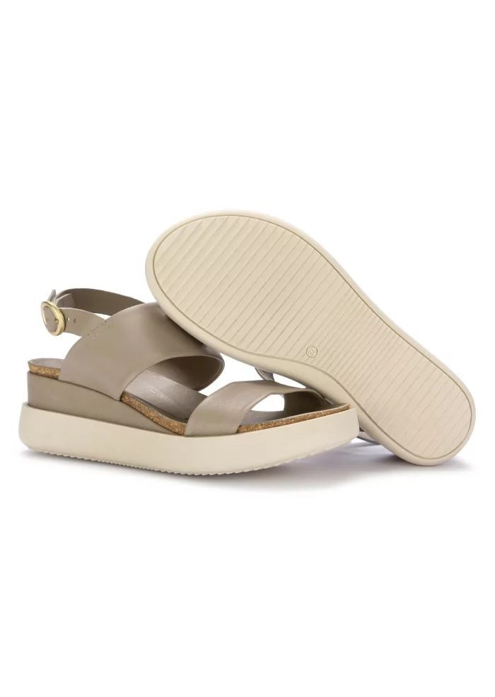 MJUS | SANDALI PLATFORM PELLE GRIGIO
