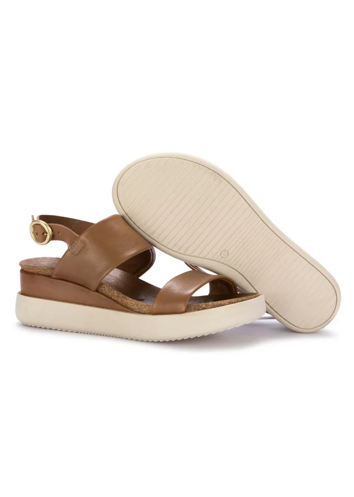 MJUS | SANDALI PLATFORM PELLE MARRONE
