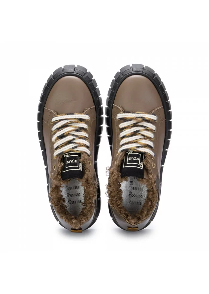 MJUS | SNEAKERS DONNA P67113 MARRONE MAXI SUOLA