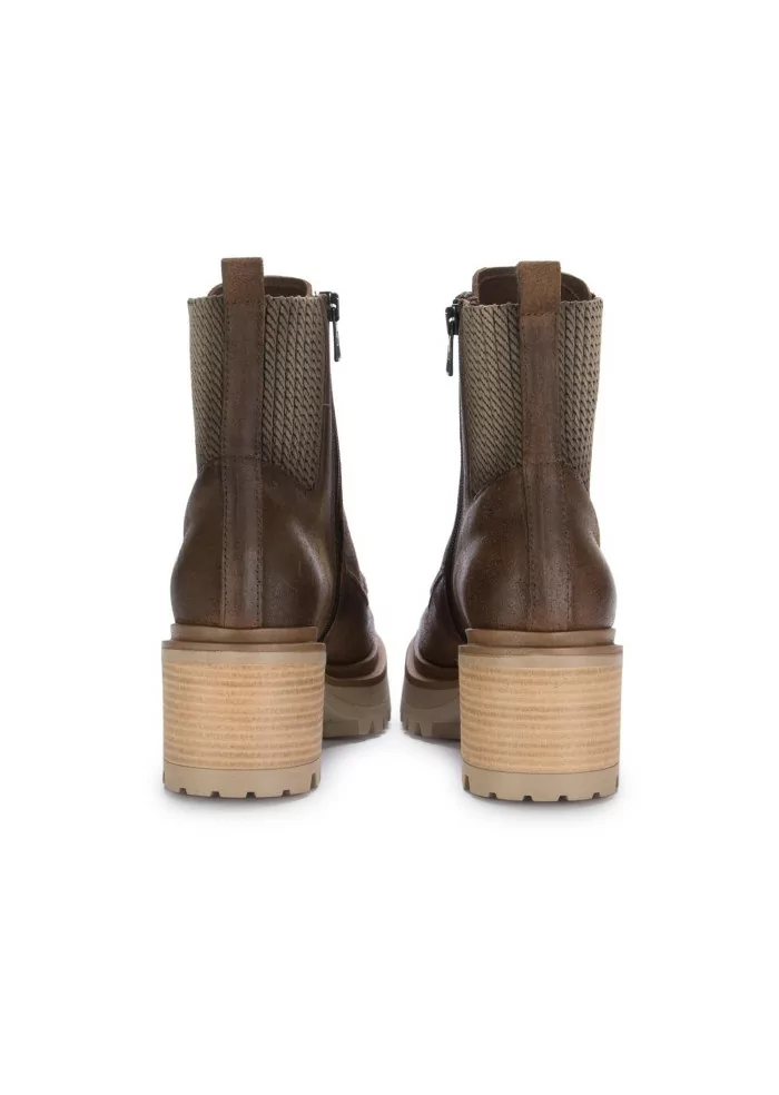 MJUS | STIVALETTI ALLACCIATI TACCO CAMOSCIO MARRONE