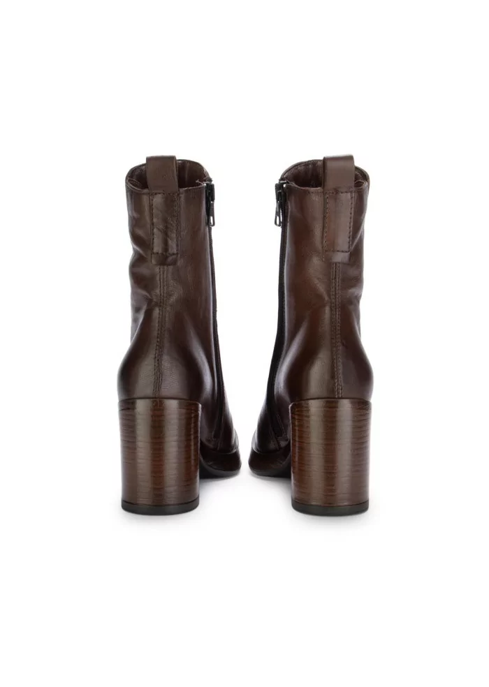 MJUS | STIVALETTI CON TACCO PELLE MARRONE CIOCCOLATO