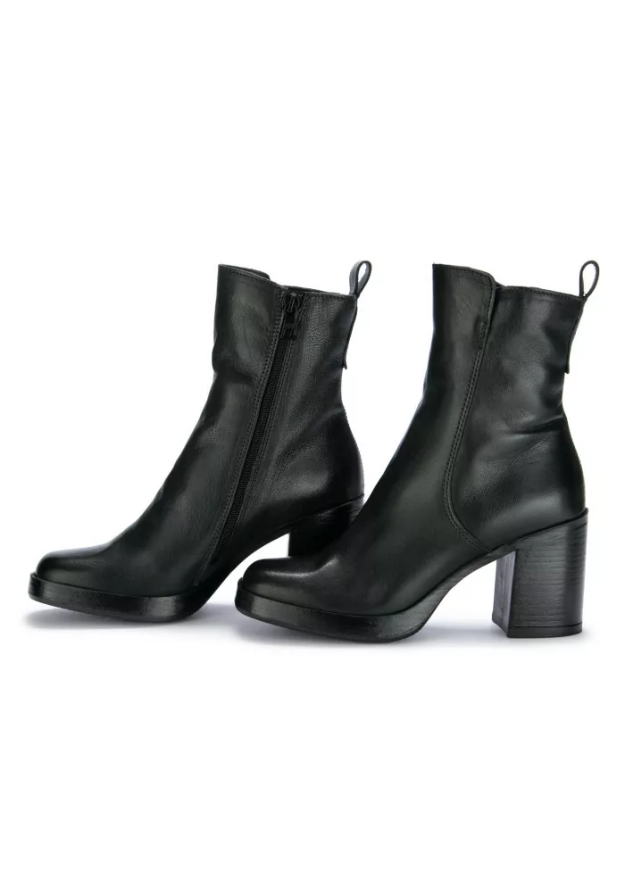 MJUS | TRONCHETTI CON TACCO PELLE VERDE SCURO