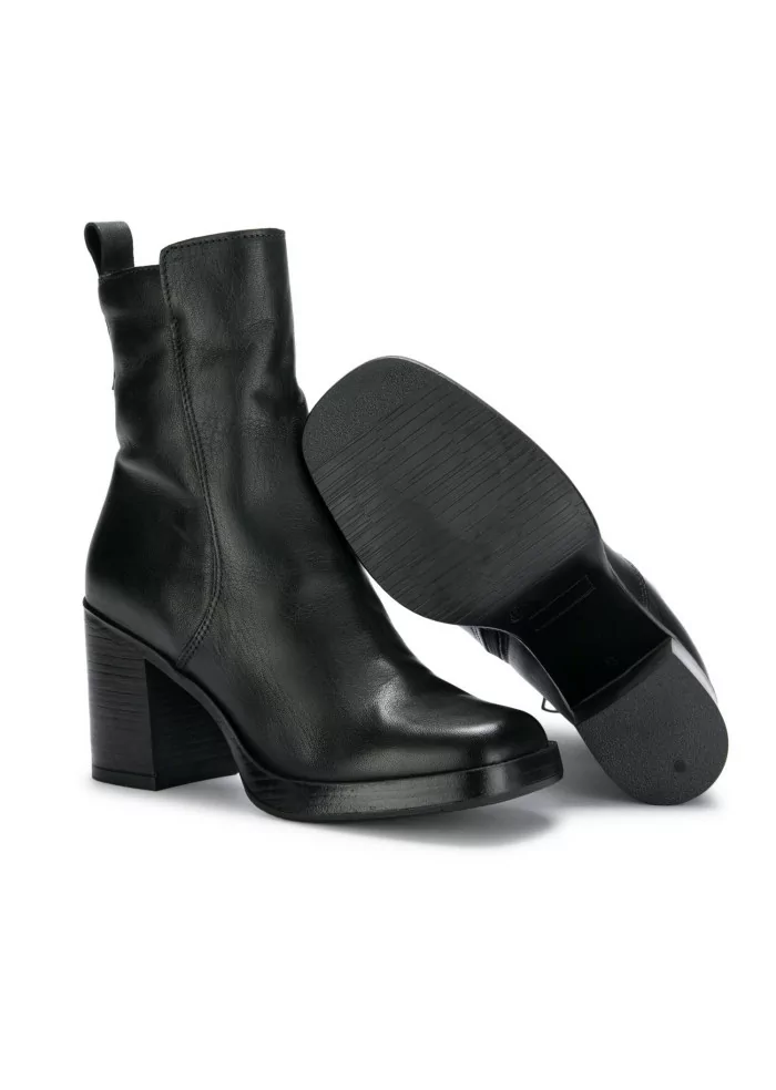 MJUS | TRONCHETTI CON TACCO PELLE VERDE SCURO