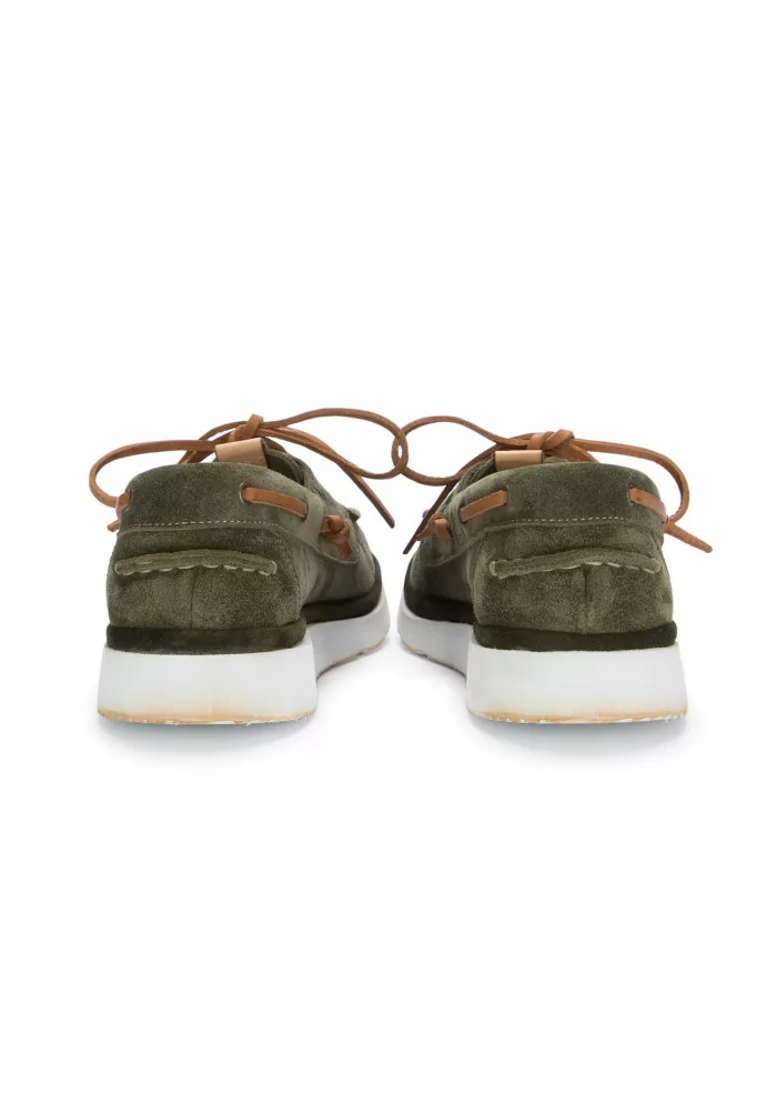 MOMA | MOCASSINI BARCA VELA SCAMOSCIATO VERDE