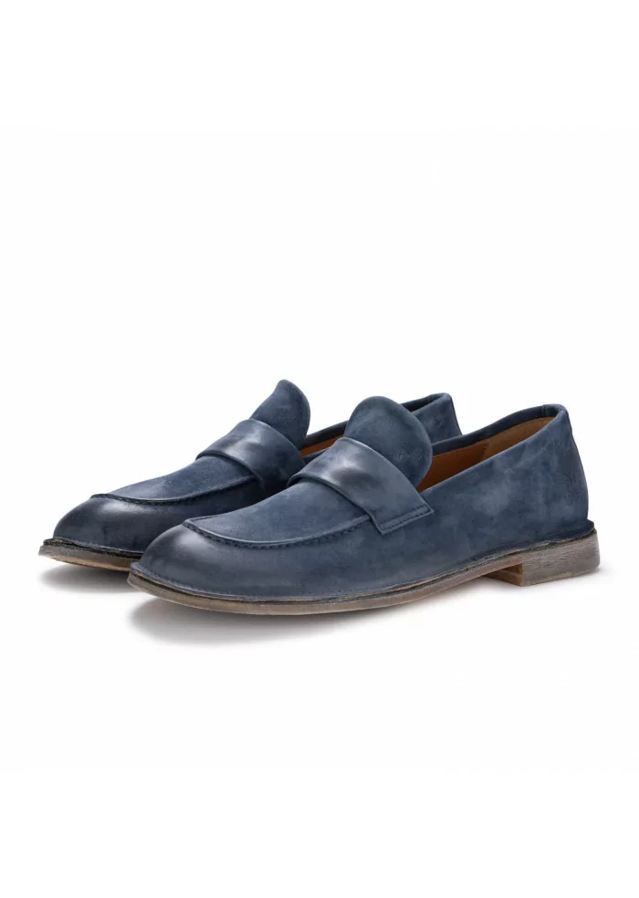 MOMA | MOCASSINI OLIVER WATER SCAMOSCIATO BLU NAVY