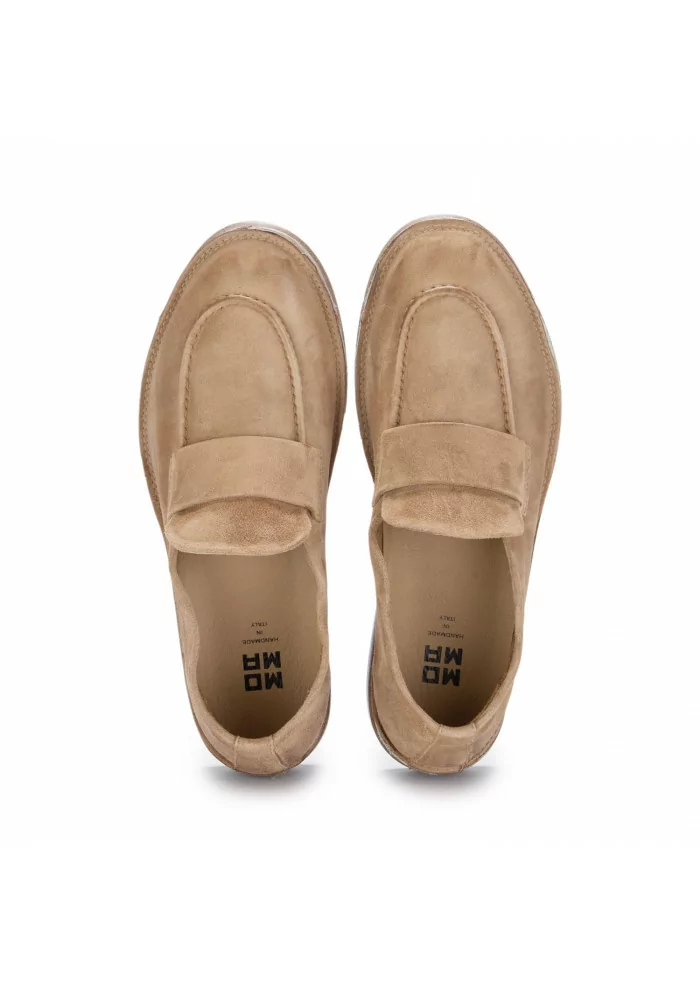 MOMA | MOCASSINI OLIVER WATER SCAMOSCIATO MARRONE MANDORLA