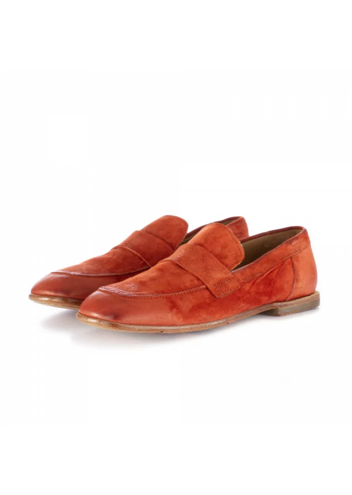 MOMA | MOCASSINO SCAMOSCIATO CITY ROSSO MATTONE