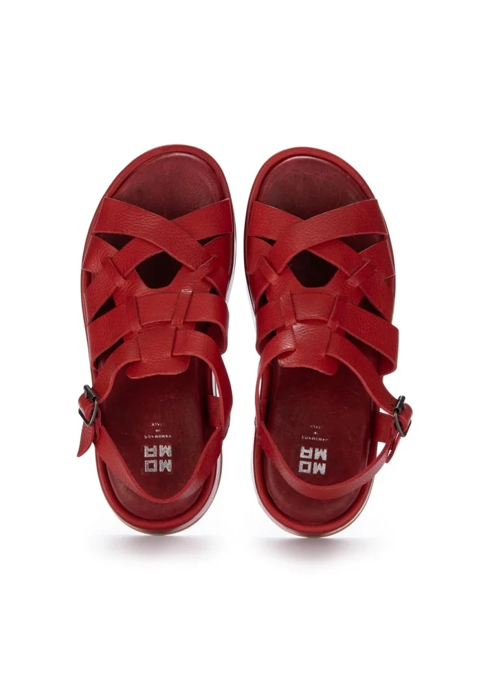 MOMA | SANDALI PLATFORM ARIZONA RAW ROSSO