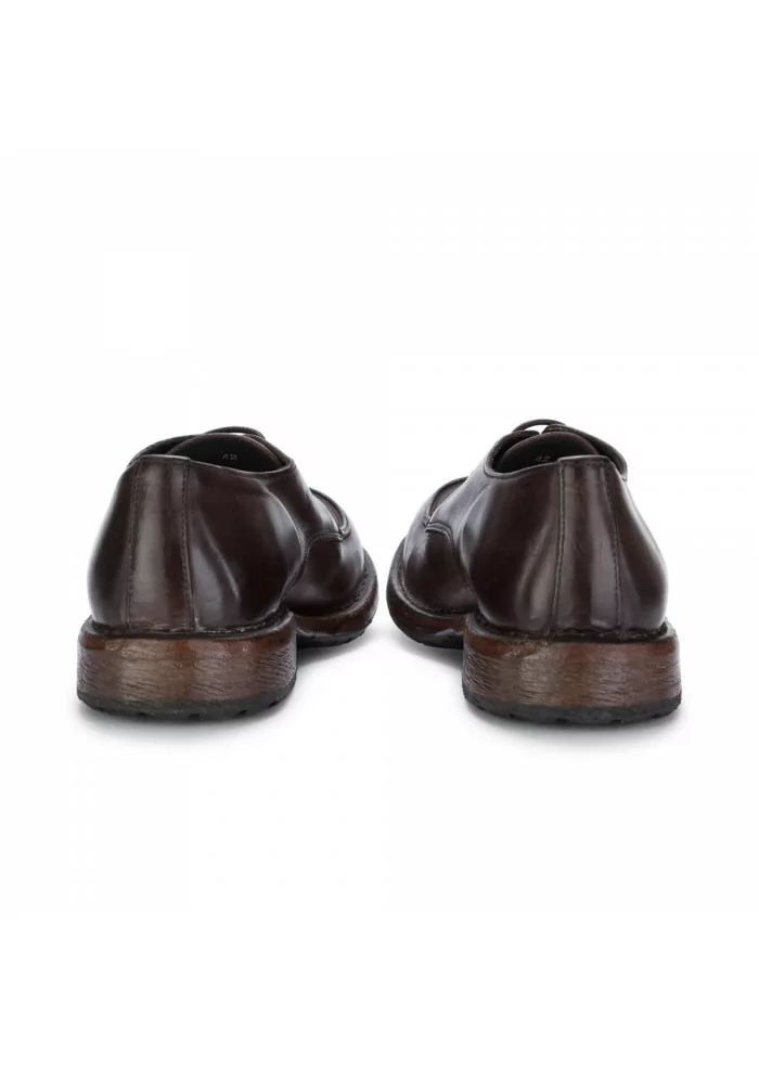 MOMA | SCARPE ALLACCIATE CUCITURA BLAKE CERATO MARRONE