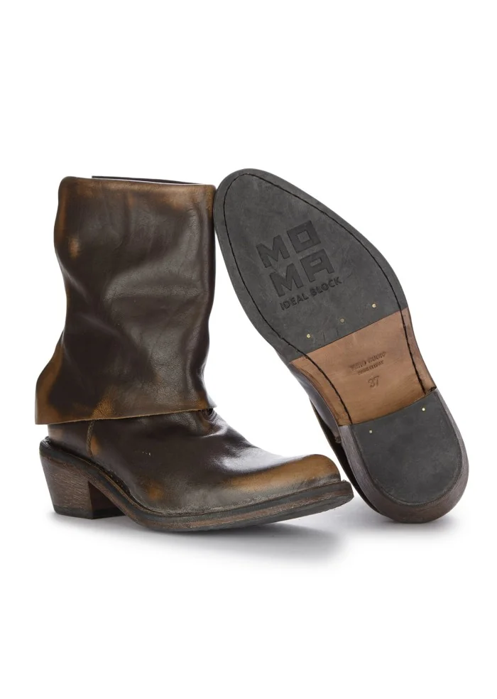 MOMA | STIVALETTI CUF DALLAS CUSNA FIX EBAN MARRONE