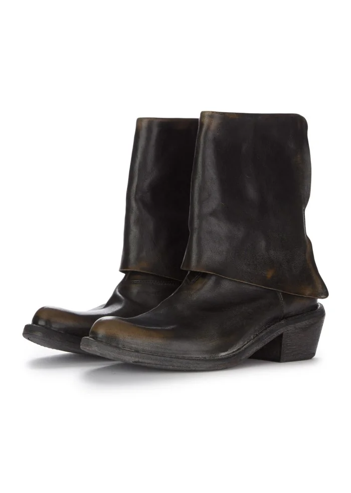MOMA | STIVALETTI CUF DALLAS CUSNA FIX NERO MARRONE