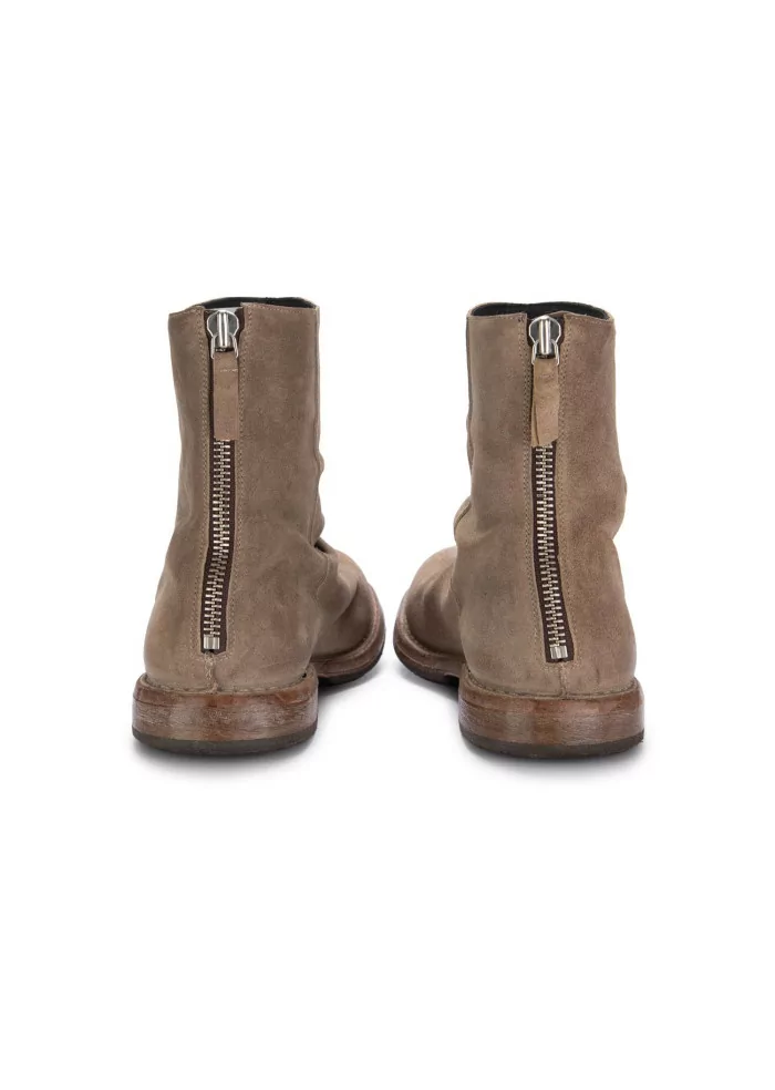 MOMA | STIVALETTI PELLE CAMOSCIO ZIP BEIGE