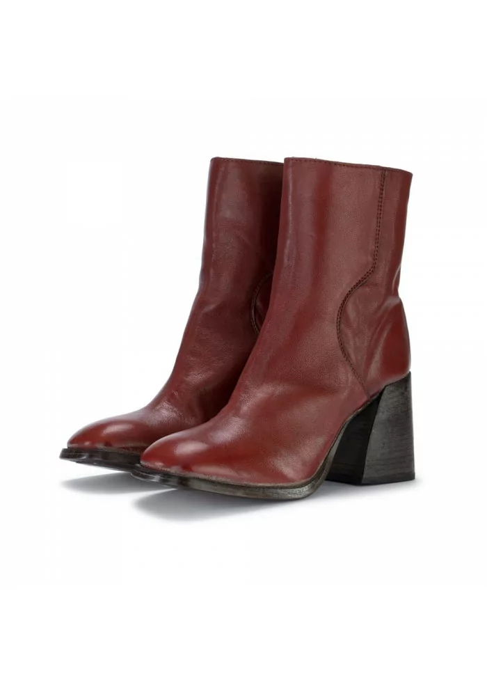 MOMA | STIVALETTI TACCO MONTONE LUX ROSSO