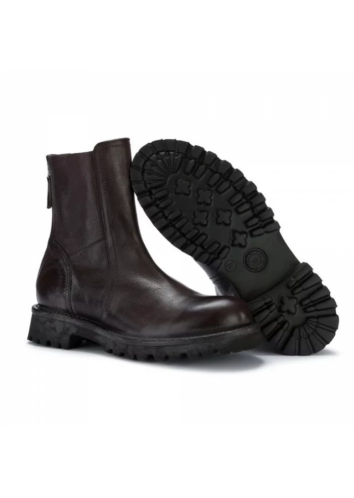 MOMA | STIVALI CON ZIP POSTERIORE CUSNA MARRONE