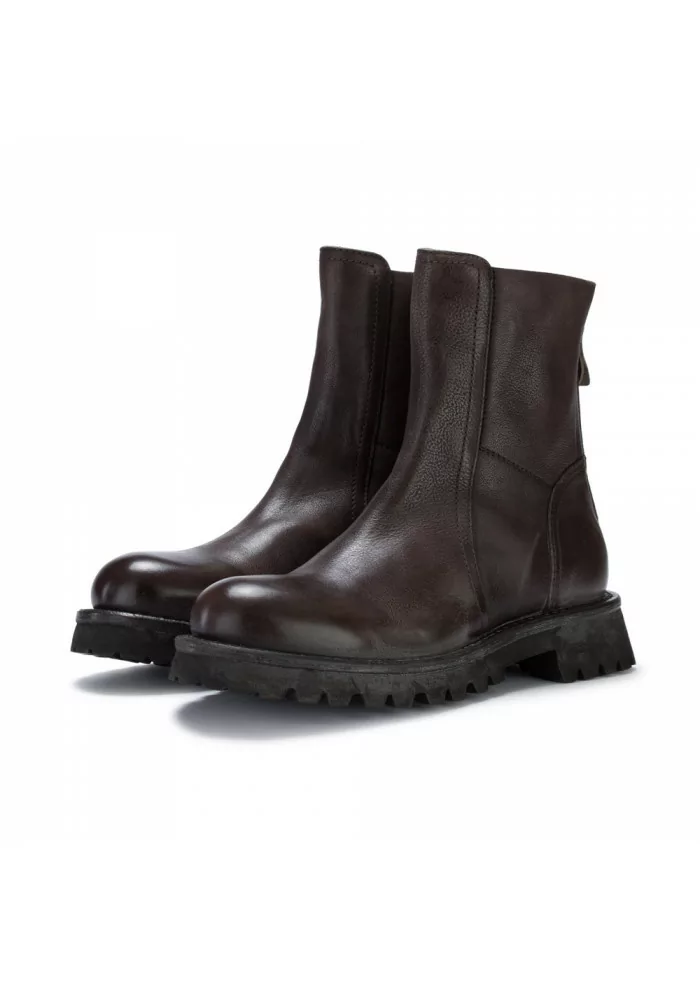 MOMA | STIVALI CON ZIP POSTERIORE CUSNA MARRONE