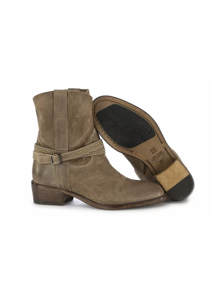 MOMA | STIVALI DONNA TACCO 4CM SCAMOSCIATO GRIGIO