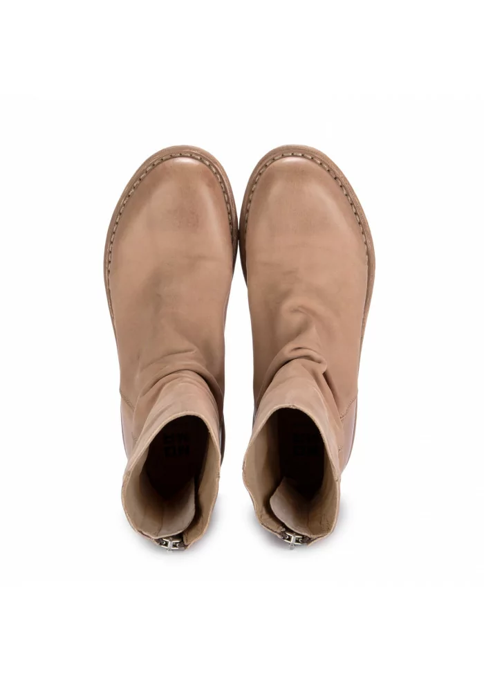 MOMA | STIVALI TRONCHETTO BANDOLERO MARRONE TAUPE