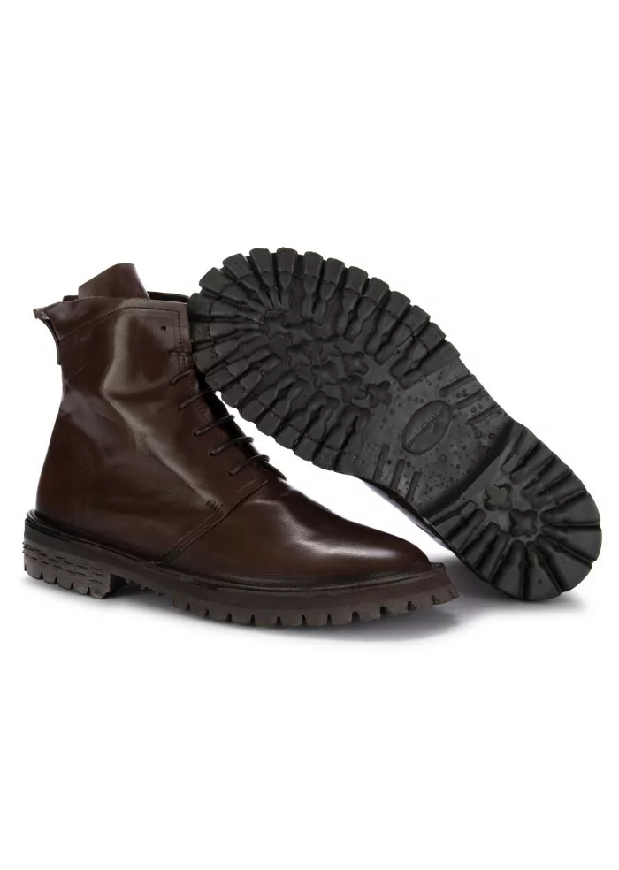 MOMA | STIVALI TRONCHETTO PELLE TEBE TESTA DI MORO