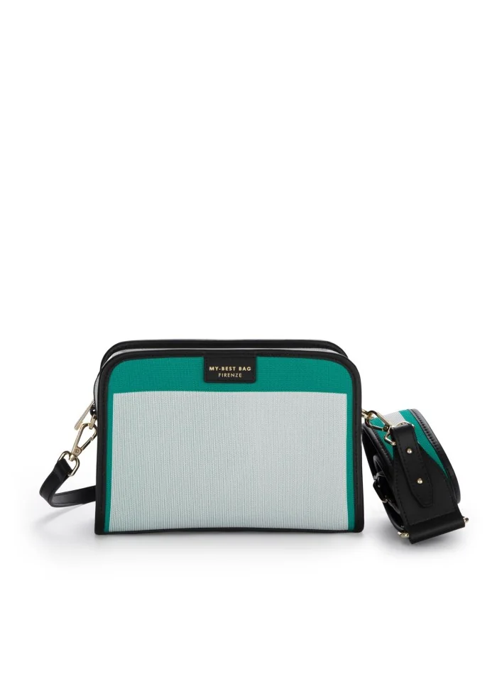 MY BEST BAG | BORSA A TRACOLLA GARDEN BIANCO VERDE NERO