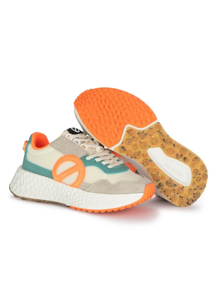NO NAME | SNEAKERS CARTER JOGGER BEIGE ARANCIONE VERDE