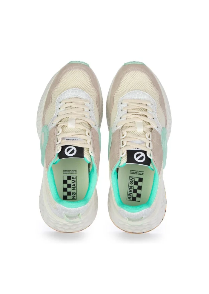 NO NAME | SNEAKERS CARTER JOGGER BEIGE VERDE ACQUA