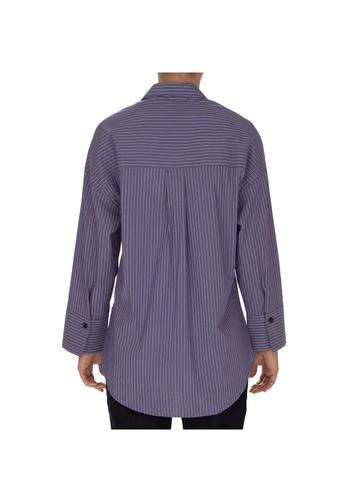NOUMENO CONCEPT | CAMICIA A RIGHE VIOLA