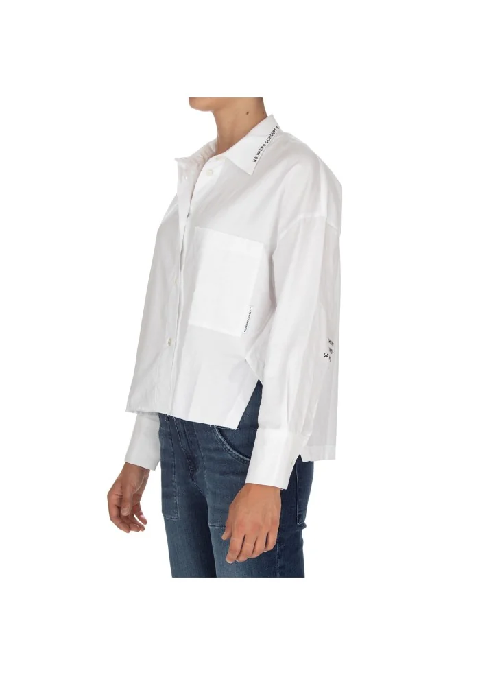 NOUMENO CONCEPT | CAMICIA ASIMMETRICA BIANCO