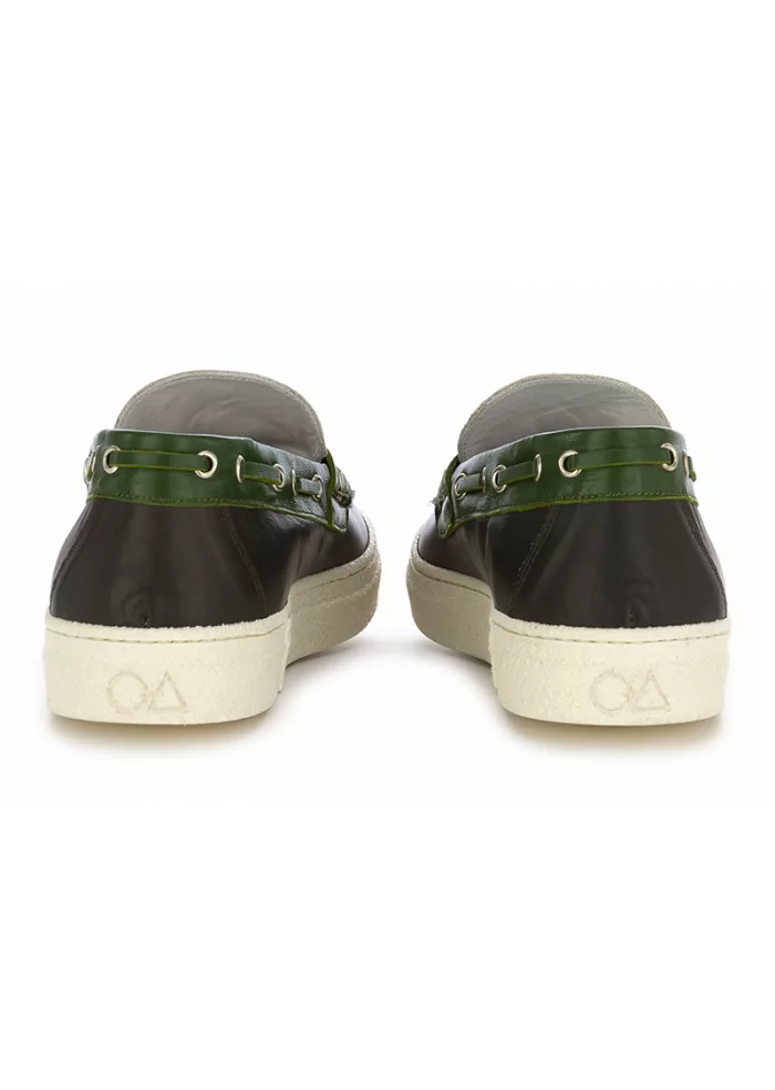 OA NON-FASHION | MOCASSINI SUOLA GOMMA GRIGIO / VERDE