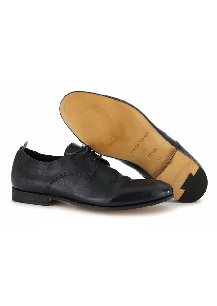 OFFICINE CREATIVE | SCARPE ALLACCIATE FODERATE IN PELLE BLU