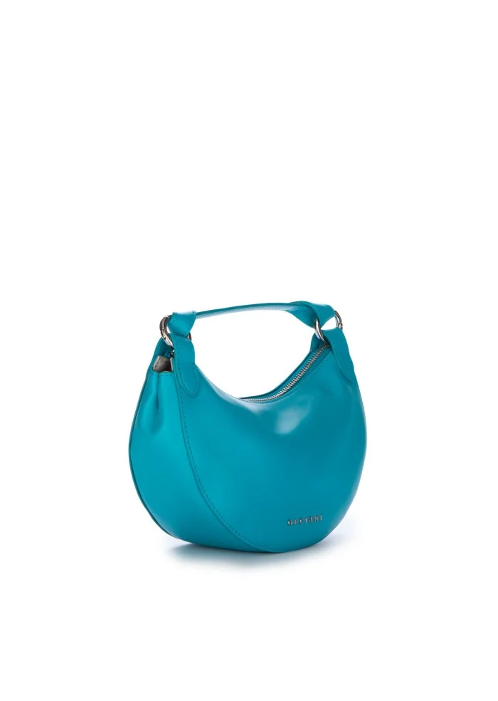 ORCIANI | BORSA A MANO DUMPLING VANITY AZZURRO