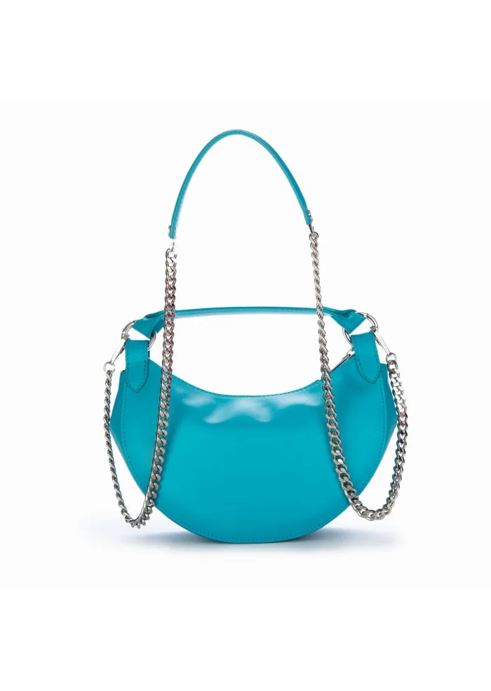 ORCIANI | BORSA A MANO DUMPLING VANITY AZZURRO