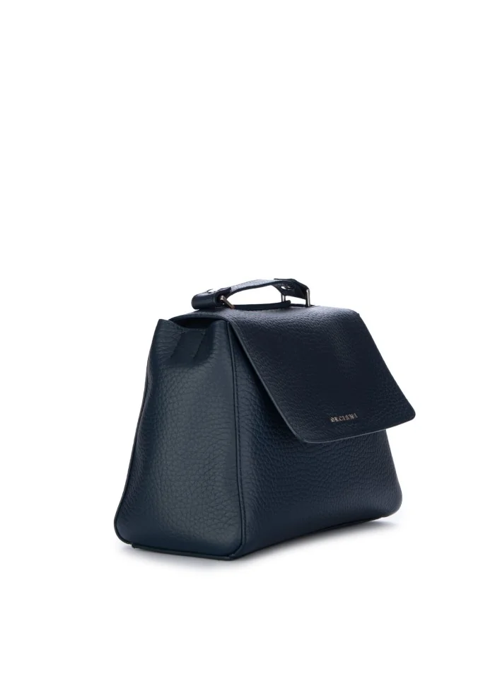 ORCIANI | BORSA A MANO SVEVA PICCOLA BLU NAVY